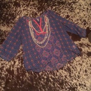 Old Navy Flowy Blouse Size Medium